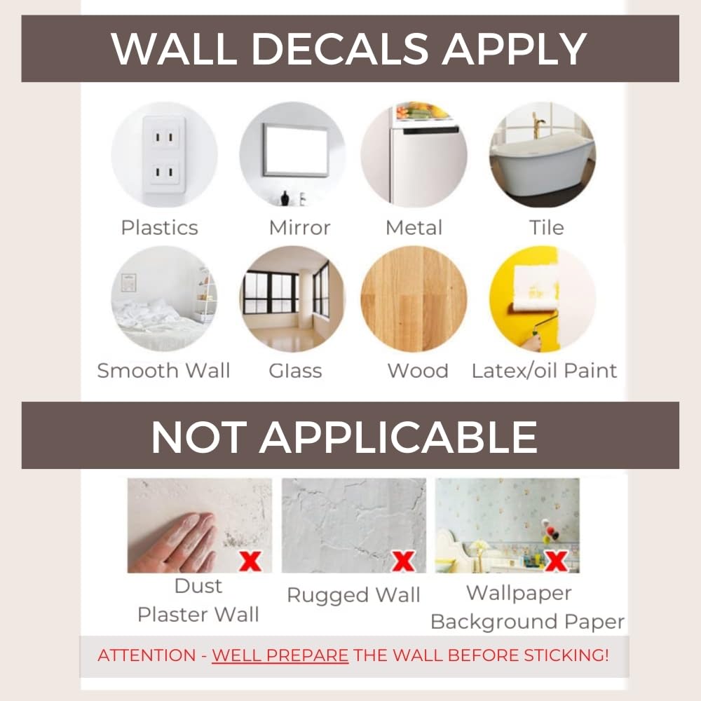 Wonder Space Jumbo Peony Watercolor Wall Decals - Large Size Peonies Flowers Leaves Room Wall Stickers - Scandinavian Design - Beige/White - Matte Opaque Version - Image 6