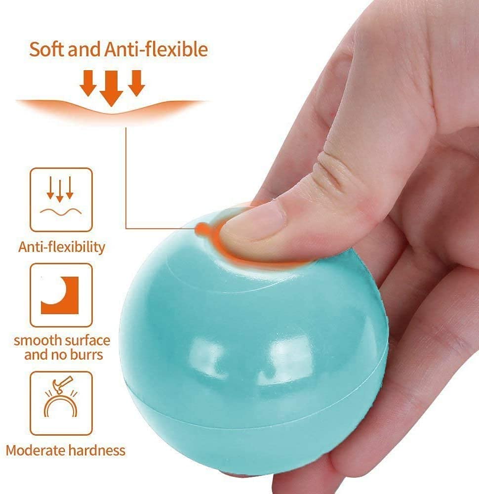 Wonder Space Soft Pit Balls, Chemical-Free Crush Proof Plastic Ocean Ball, BPA Free with No Smell, Safe for Toddler Ball Pit/Kiddie Pool/Indoor Baby Playpen - Image 3