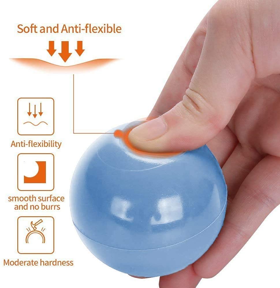 Wonder Space Soft Pit Balls, Chemical-Free Crush Proof Plastic Ocean Ball, BPA Free with No Smell, Safe for Toddler Ball Pit/Kiddie Pool/Indoor Baby Playpen - Image 4