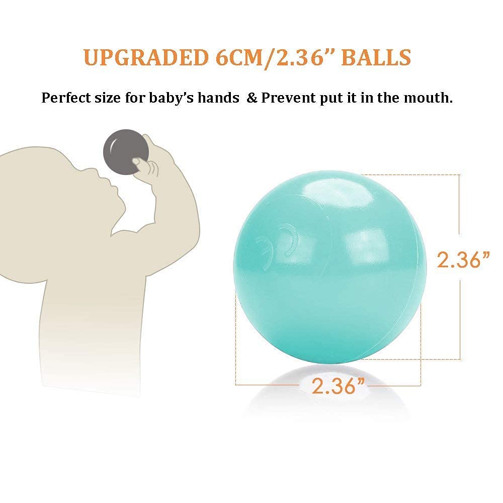 Wonder Space Soft Pit Balls, Chemical-Free Crush Proof Plastic Ocean Ball, BPA Free with No Smell, Safe for Toddler Ball Pit/Kiddie Pool/Indoor Baby Playpen - Image 4