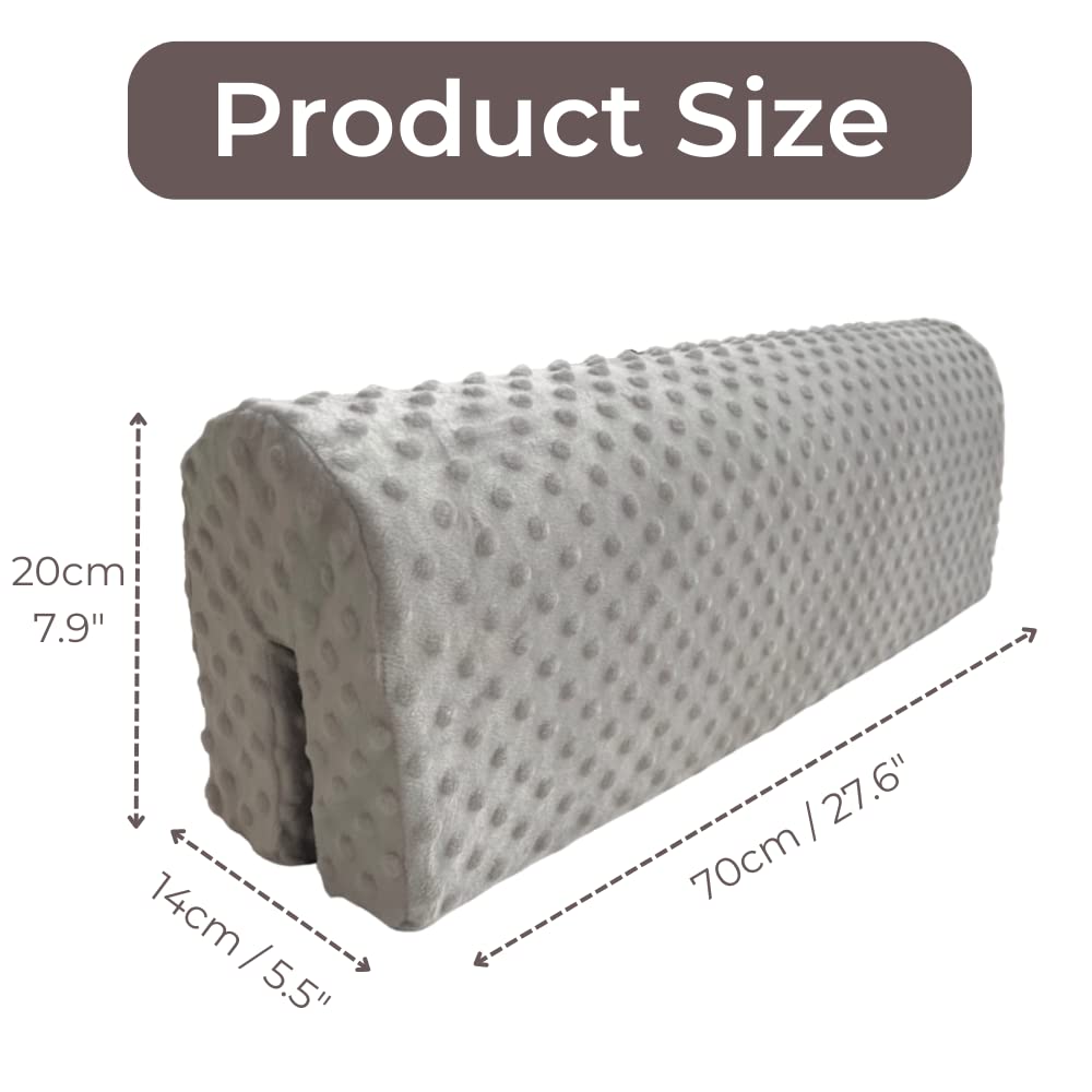 Wonder Space Toddlers' Bed Rail Bumpers Protecter - Children's Bed Guardrail Padding - Anti-Collision | Increased Height | Fall Prevention - Easy Installation Enhanced Safety Mostly Fit (Grey, 2.3ft) - Image 5